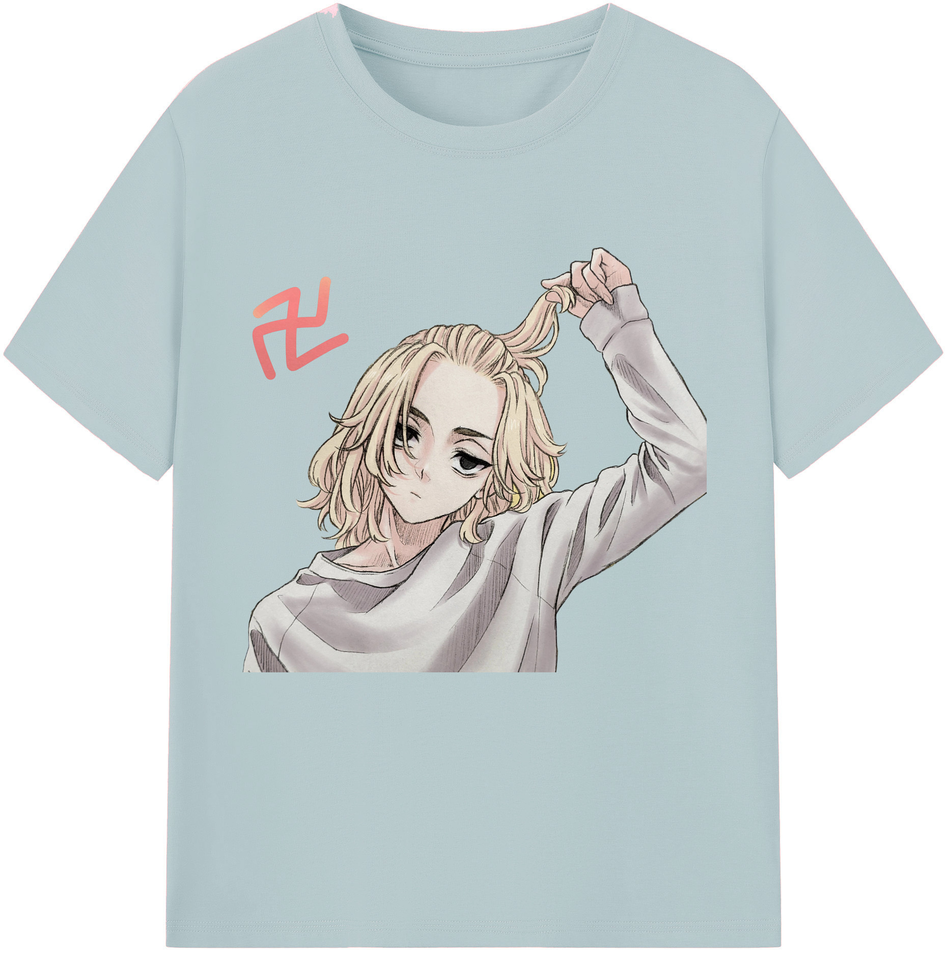 （画像用） 東京リベンジャーズ Tokyo Revengers 綿100％半袖Tシャツ（フロントプリント）